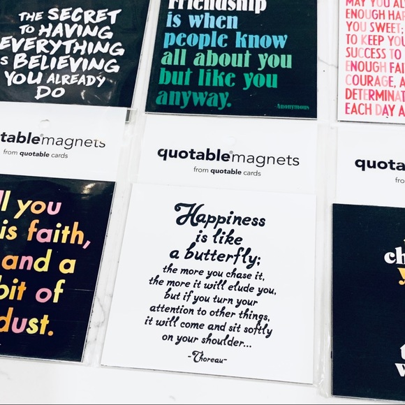 Quatable Magnets for your vision board